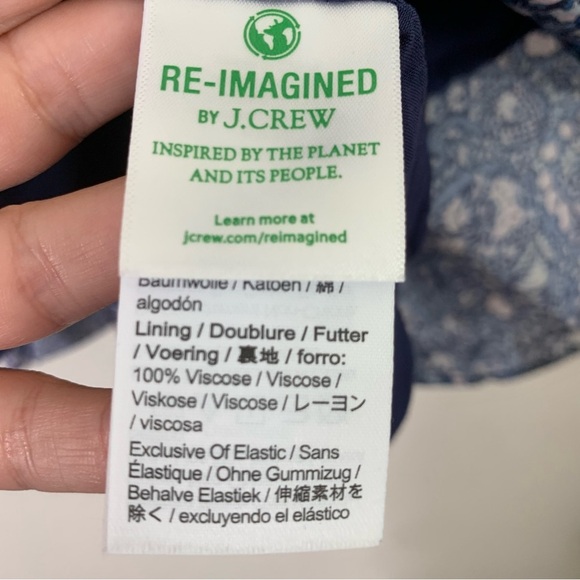 J Crew Sweetheart Long Sleeve Mini Dress Liberty Burton Bloom Fabric Size 4 - Picture 7 of 10
